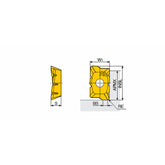 APCT 1705 PER-SAL Positive chip splitter APCT 17 inserts with sharp helical cutting edges for aluminum machining in 90° shoulders - Big-tools Industrial Supply Tools for Metal Cutting
